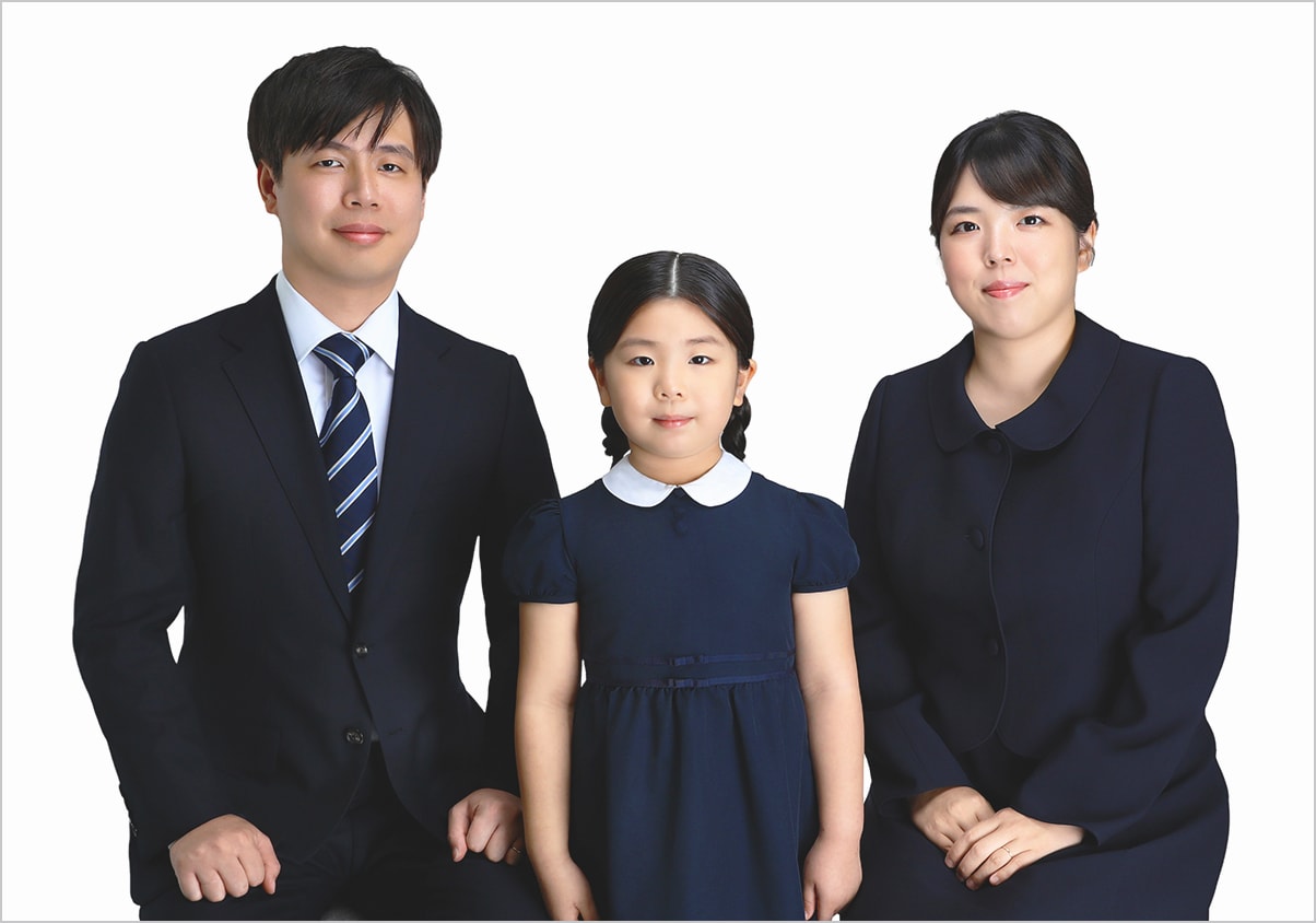 お受験ご家族写真