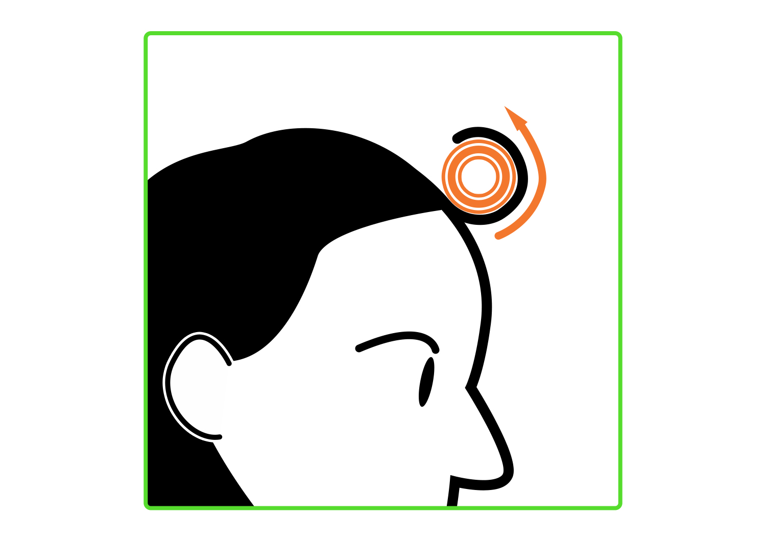 カーラーを使った前髪の巻き方図解