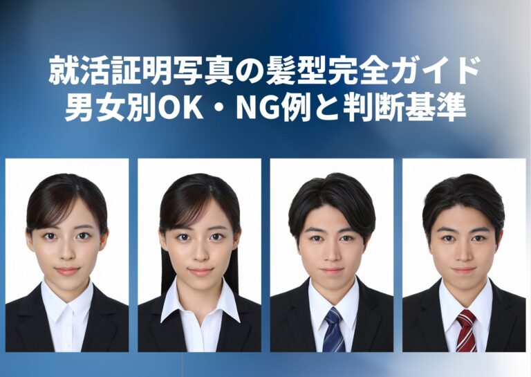 就活証明写真の髪型完全ガイド｜男女別OK・NG例と判断基準
