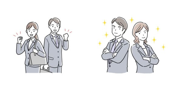 自信に満ち溢れた社会人