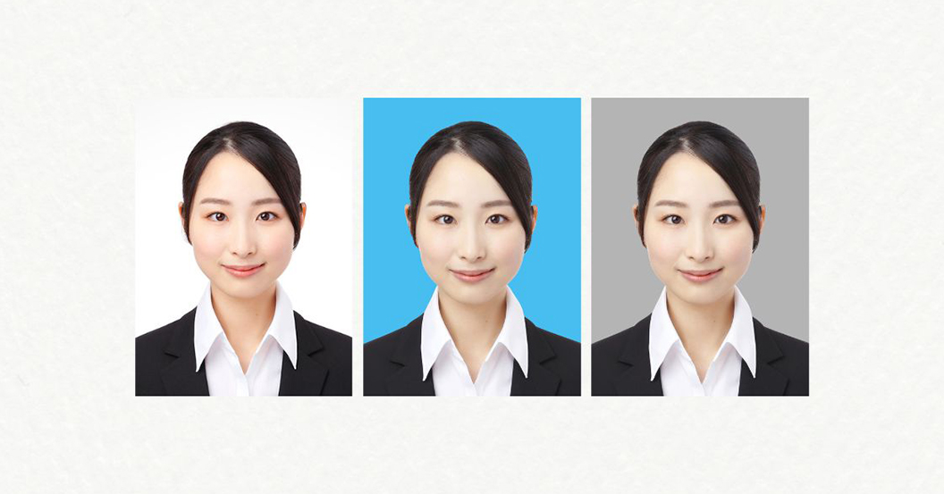 証明写真でおすすめの背景の例
