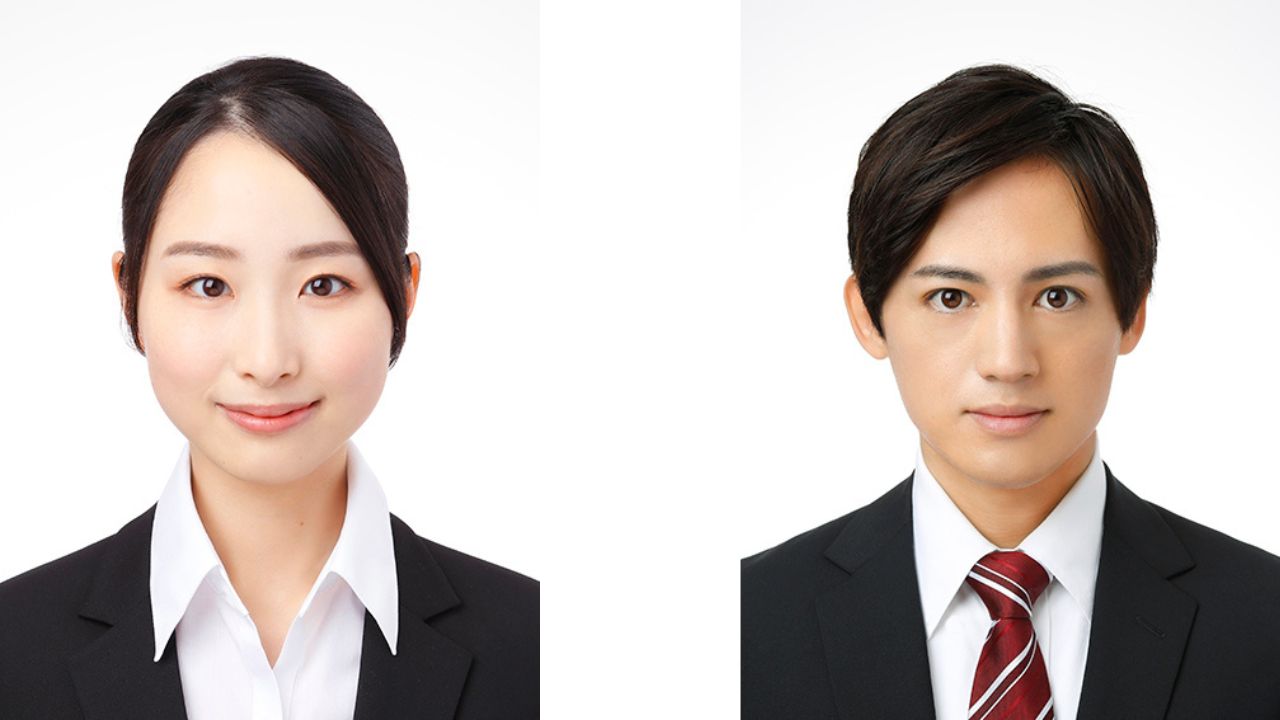 就活証明写真のいい例