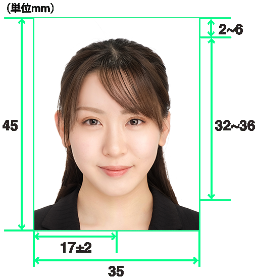 マイナンバー証明写真のサイズ