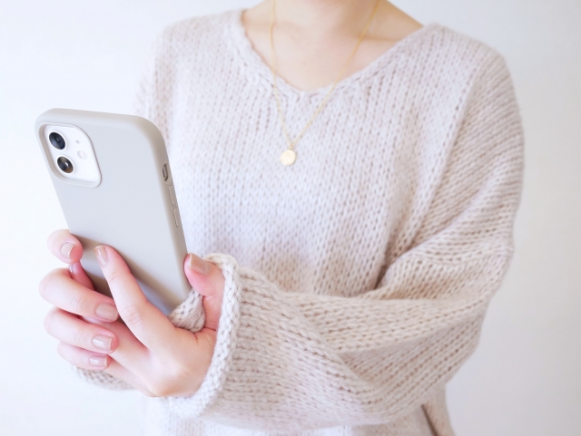 スマホでの自撮り