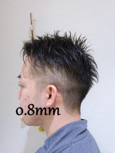 サイドの刈り上げ