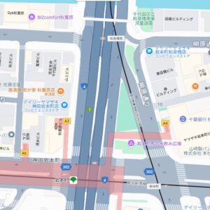 秋葉原証明写真機7_地図