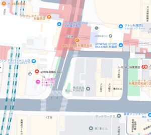 秋葉原証明写真機5_地図