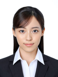 スキッパーカラーシャツの就活証明写真