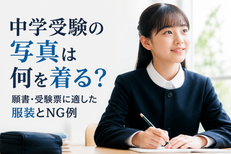 中学受験の写真は何を着る?願書・受験票に適した服装とNG例
