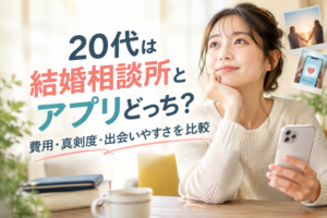 20代は結婚相談所とアプリどっち？費用・真剣度・出会いやすさを比較